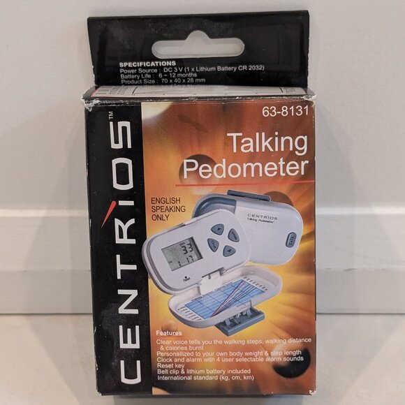 New Centrios Talking Pedometer - Picture 1 of 8